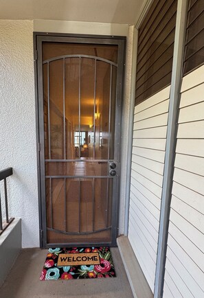 Screened security door provides great ventilation