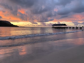 Beautiful Hanalei Pier Sunset