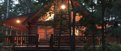 Dusk at the lodge.