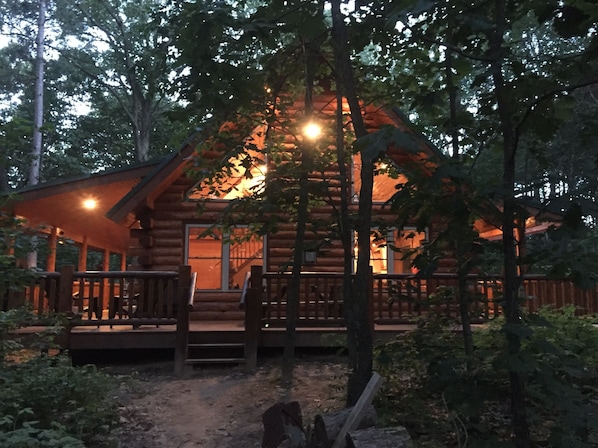 Dusk at the lodge.