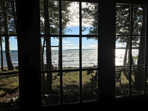 enjoy view from cabin table
