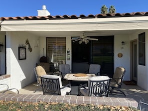 Patio table with 8 chairs