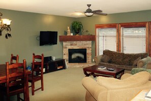 Living room with pullout sofa bed