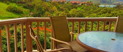 Lanai with stunning ocean and mountain views