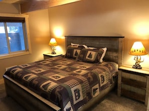 Master bedroom with king