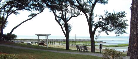 View of Port Royal Sound from the resort's beach--just steps from our condo