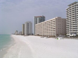 View of the Regency from the Gulf!  Ample Beach Frontage!