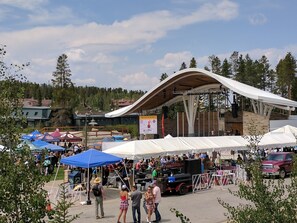 Stage views to the Rendezvous Event Center from our deck