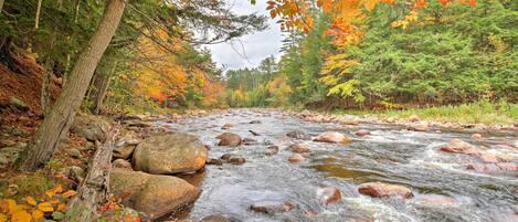 The Independence River at the Cabin.