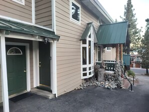 Doors to back lock-out and back door to main house