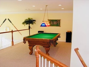 Upper loft billiard table