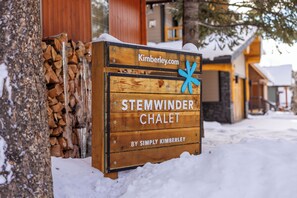 Our sign welcomes you!