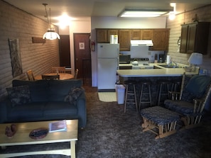 FULL KITCHEN AND DINING AREA