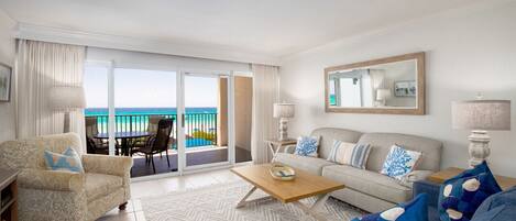 Welcome to White Sand by the Sea. Large windows provide spectacular beach views!