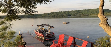 Enjoy sunset from the dock