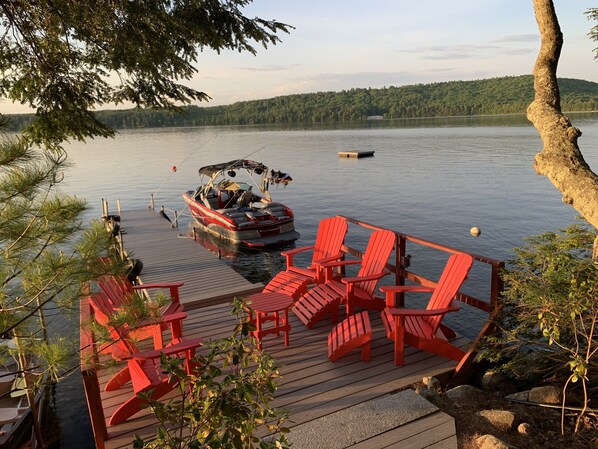 Enjoy sunset from the dock