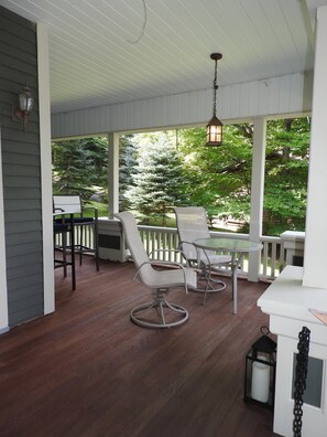 Porch looking out to the water