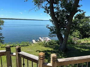 View from deck, the docks
