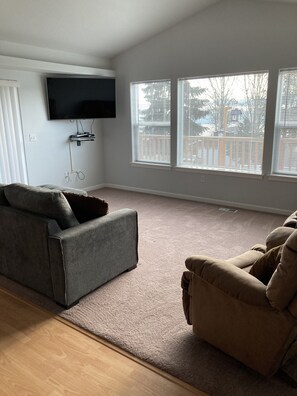 Living Room with Dish Network TV