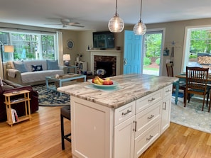 Open Concept Living in a meticulous, fully renovated space; full cable Smart TV.