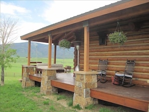 Covered Front Porch to rock in chairs and contemplate your next activity