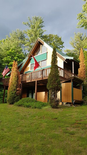 View of house from the firepit