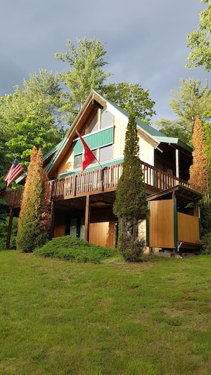 View of house from the firepit