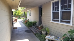 Breezeway-main entry with code lock