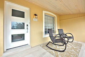 Front Porch with Rocking Chairs 
