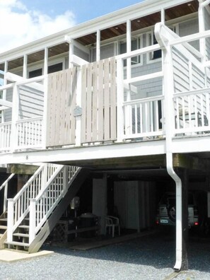 Front of the house with 2-car carport