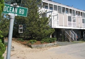Front of House from Street, Parking for 2 Cars Underneath