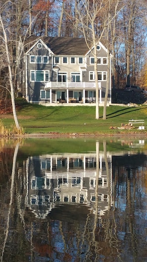 House viewed from canoe-cam.