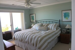 Master bedroom with view of the ocean