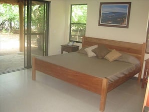 Master bedroom with walk out to porch