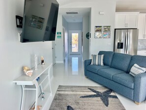 Living room with Queen Sofa Bed