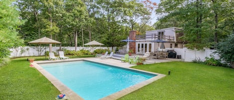 Backyard with Heated Saltwater Pool 