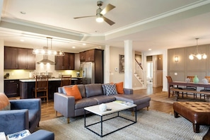 Kitchen is open to the living space. A great space for entertaining!