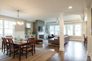 Large open living space on main floor with tons of natural light.