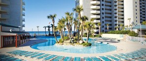 Lagoon Pool with Snack Bar! Enjoy a cool drink!