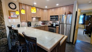 Beaver Creek West Condo #11 kitchen with breakfast bar