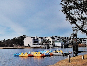 Paddle Boats  at Carolina Beach Lake Park