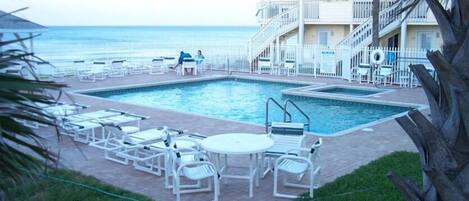 Oceanfront, Pool and Hot Tub with outside your front door