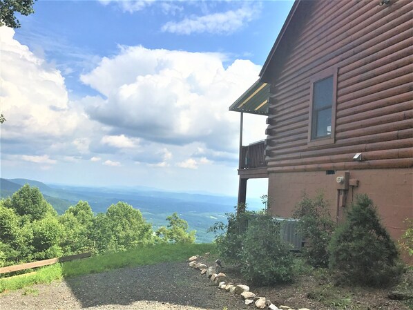 You feel on top of the world. Enjoy amazing mountain and lower gap views.