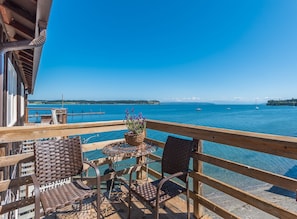 Relax and unwind on your private deck ...