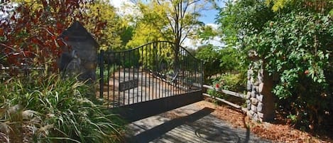 Private entry gate to property.