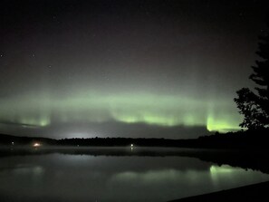 The Northern Lights over Guthrie Lake have been amazing this year!!! 