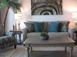 Large living room,  Professionally Decorated, August 2020.