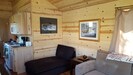 Couch and lounger for extra guests as needed.