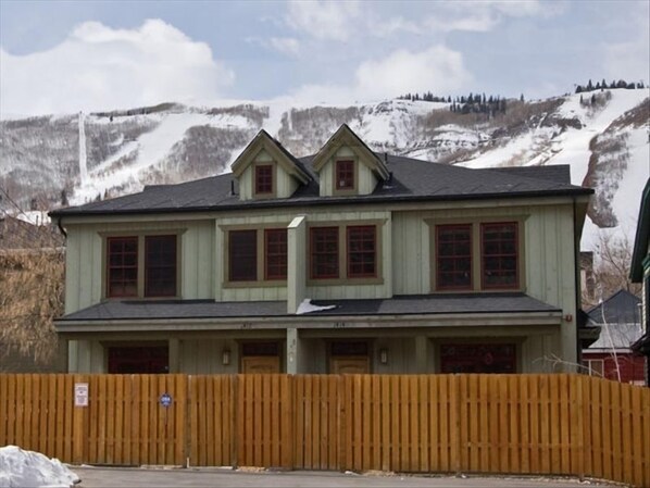 Our townhome is the unit on the right
