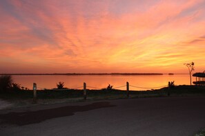 Sunrise over the bay, just 2 short blocks away!